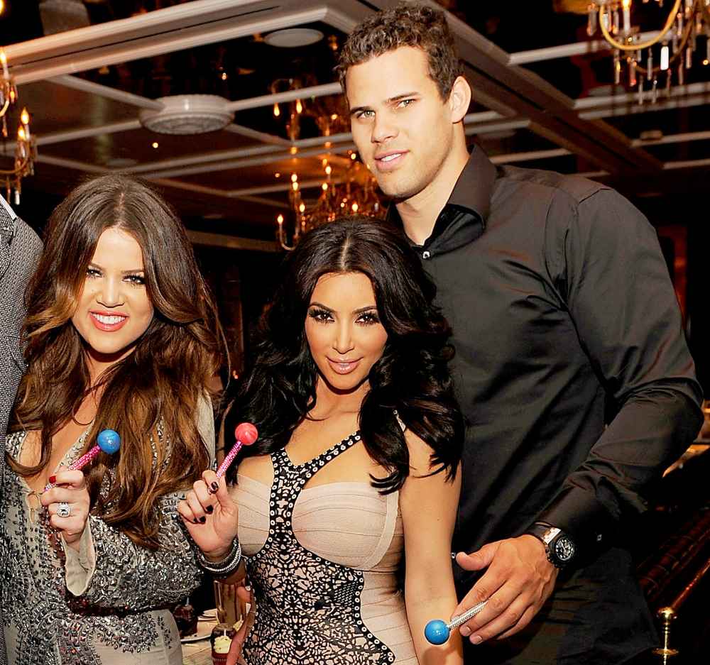 Khloe Kardashian, Kim Kardashian and Kris Humphries