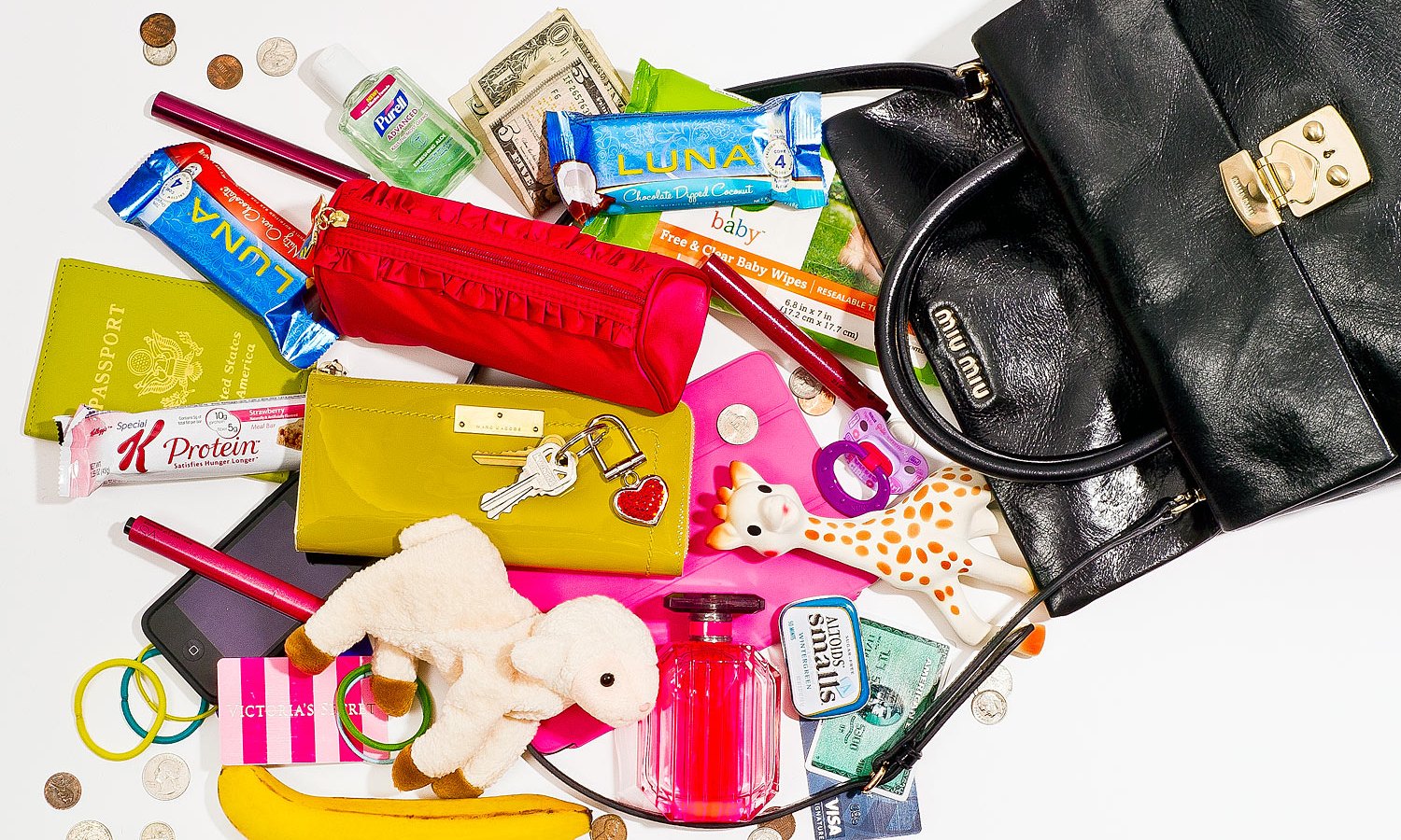 Adriana Lima empties out her purse for Us
