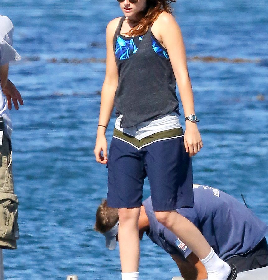 Kristen Stewart on set Wednesday, July 17.