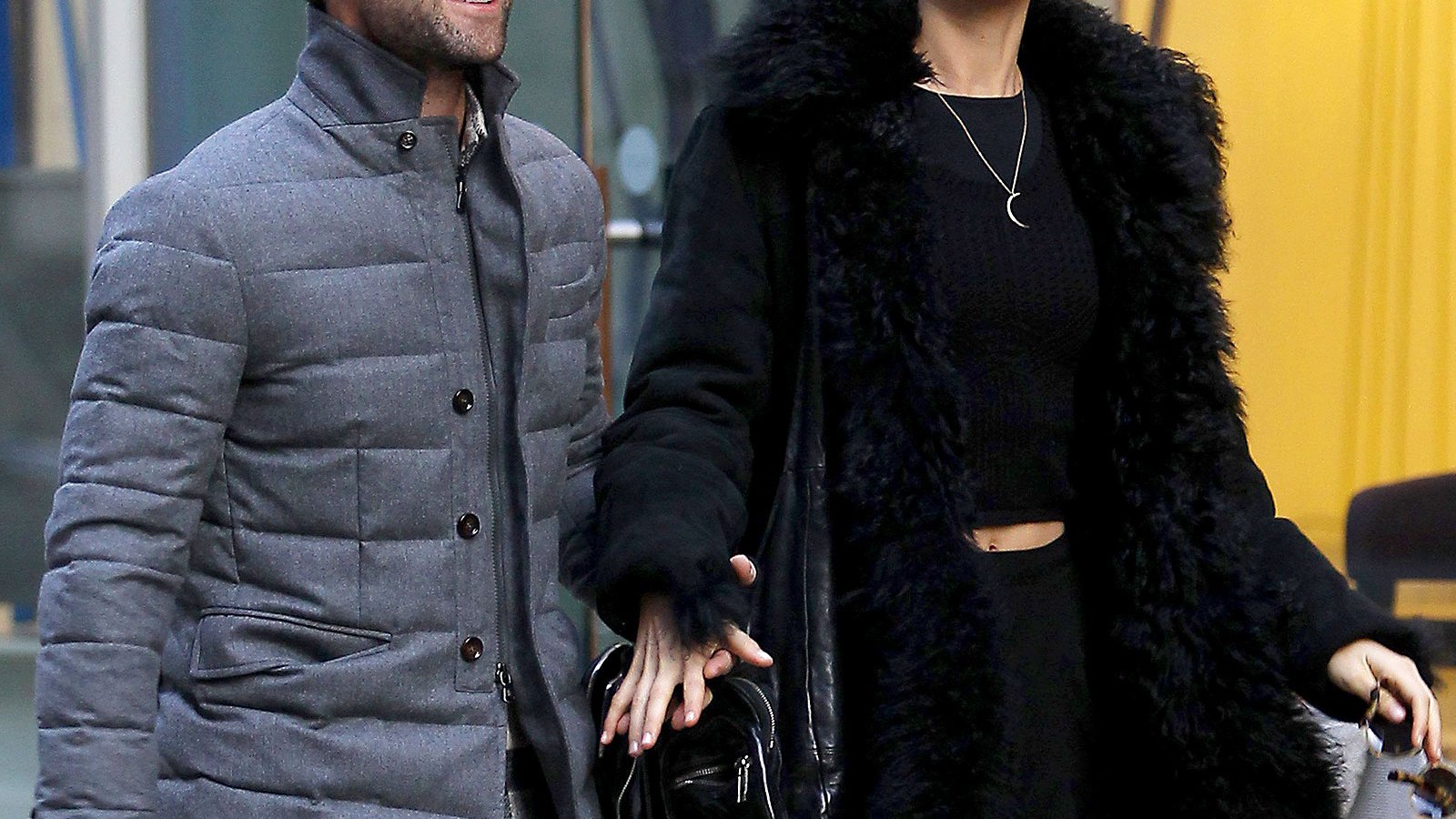 Adam Levine and Behati Prinsloo in New York on Nov 14, 2013
