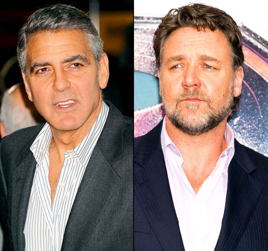 George Clooney and Russell Crowe