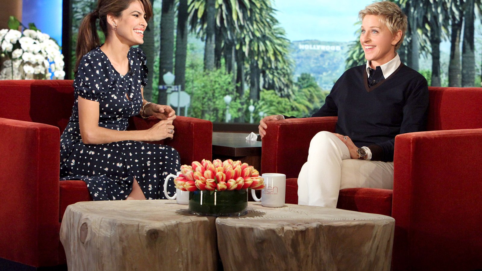 Eva Mendes on "The Ellen DeGeneres Show" on Feb. 12, 2014
