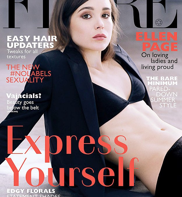 Ellen Page on the cover of FLARE Magazine