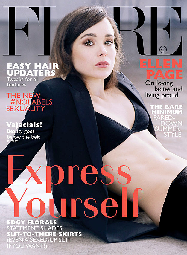 Ellen Page on the cover of FLARE Magazine