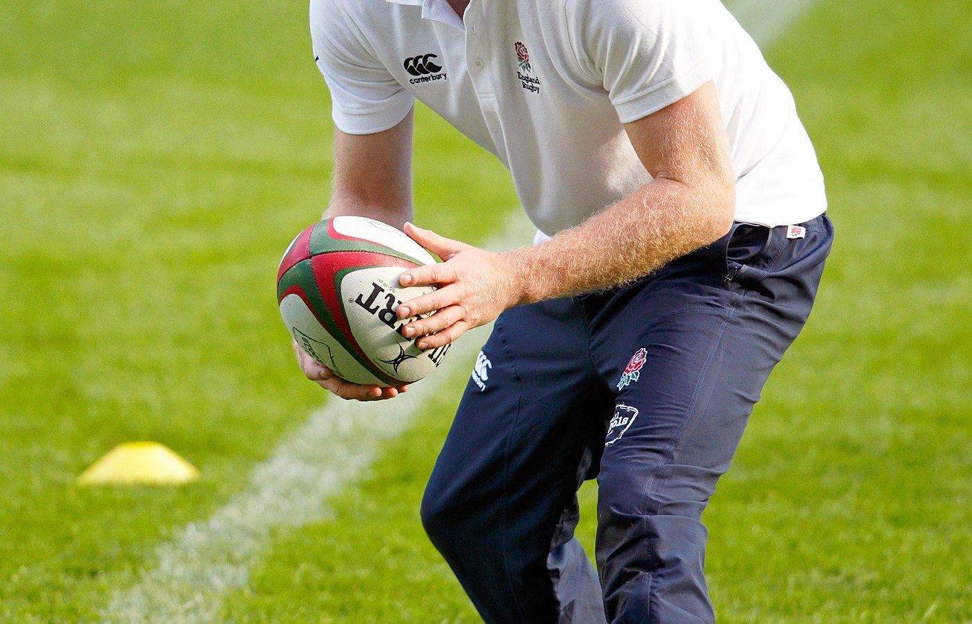 Prince Harry playing rugby on October 17, 2013 in London