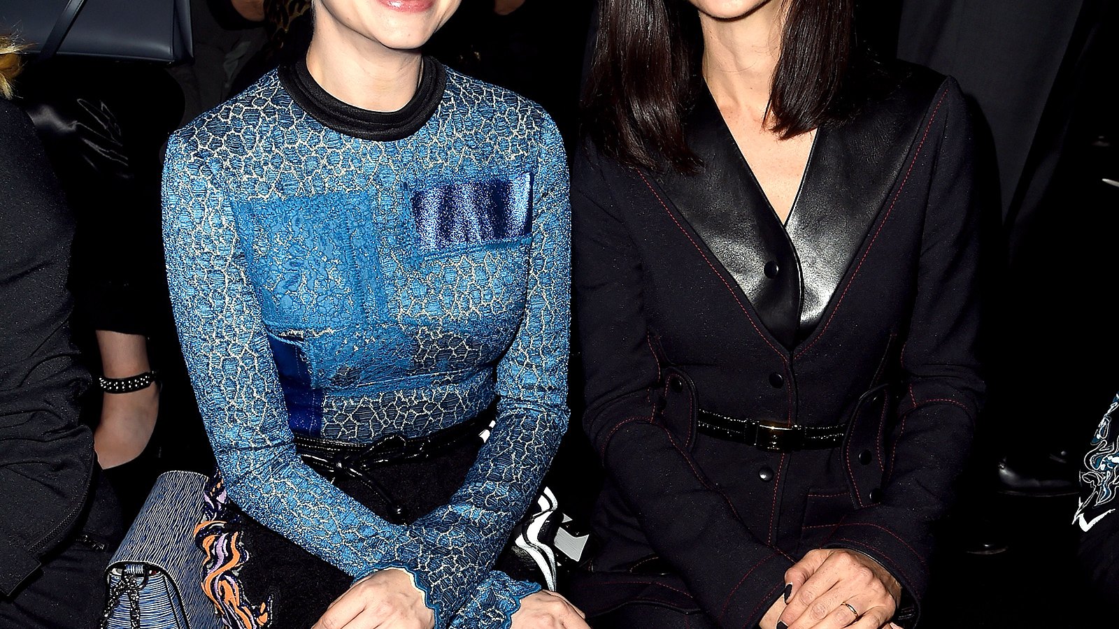 Michelle Williams and Jennifer Connelly attend the Louis Vuitton show