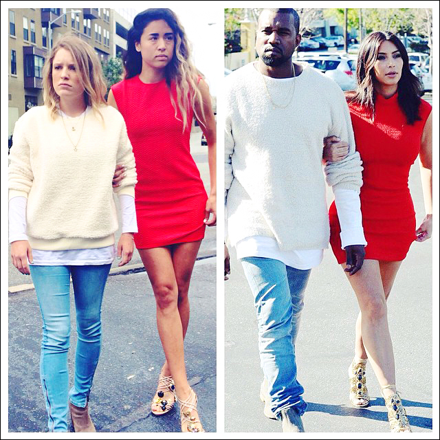 Kim Kardashian and Kanye West