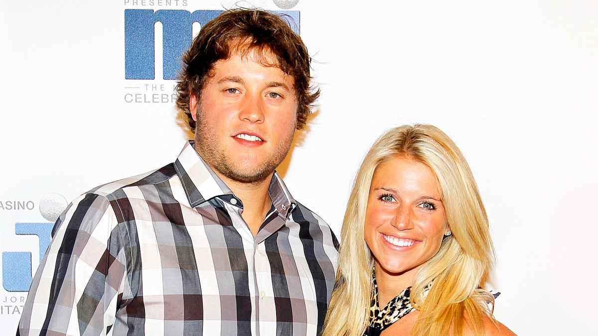 Matthew Stafford and Kelly Hall