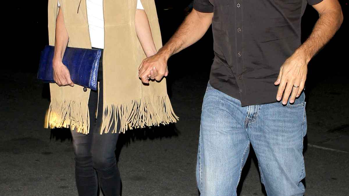 Amal and George Clooney have dinner in L.A. on February 15, 2015.