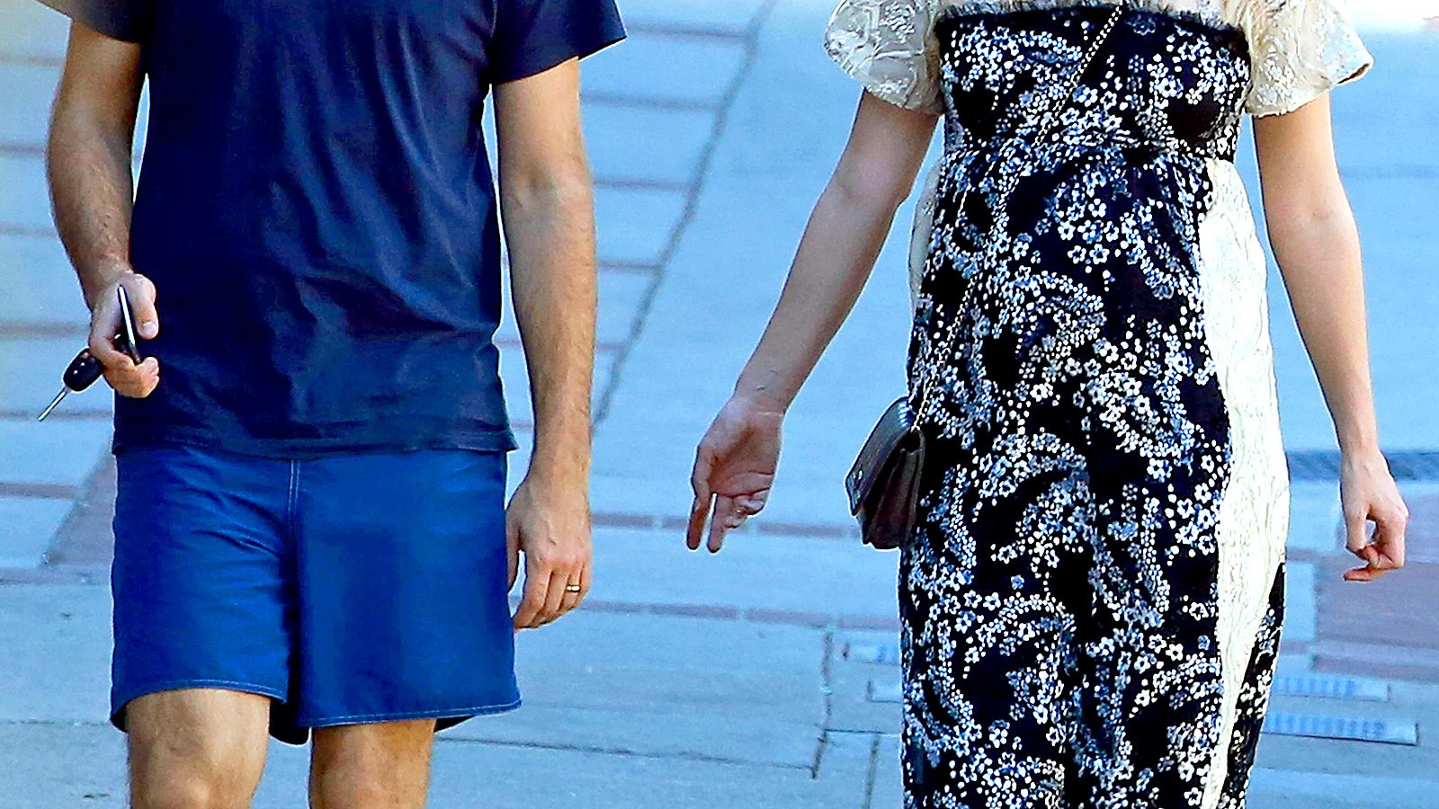 James Righton and Keira Knightley have lunch on Feb. 17, 2015.