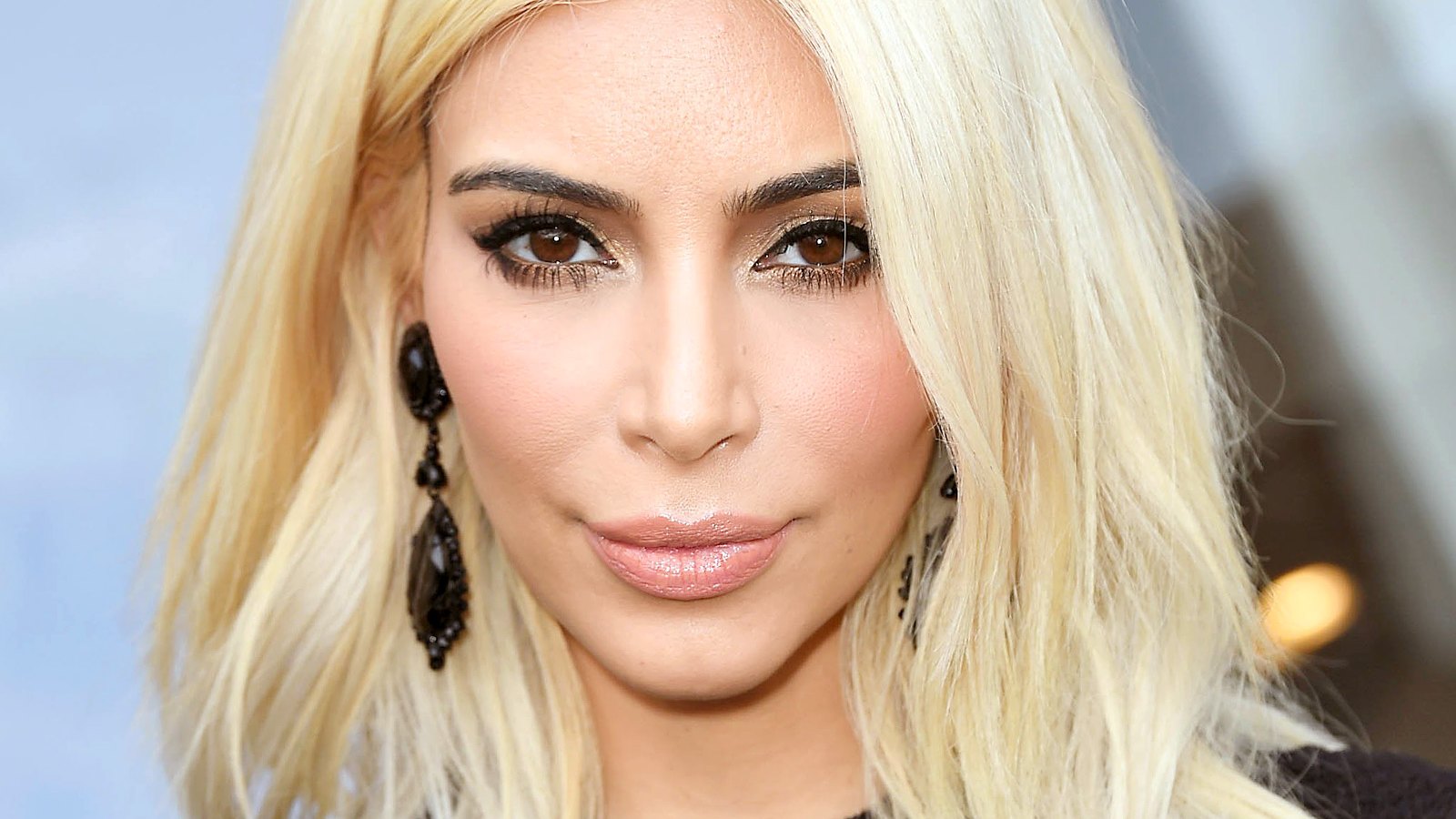 Kim Kardashian at the Louis Vuitton Show on March 11, 2015.