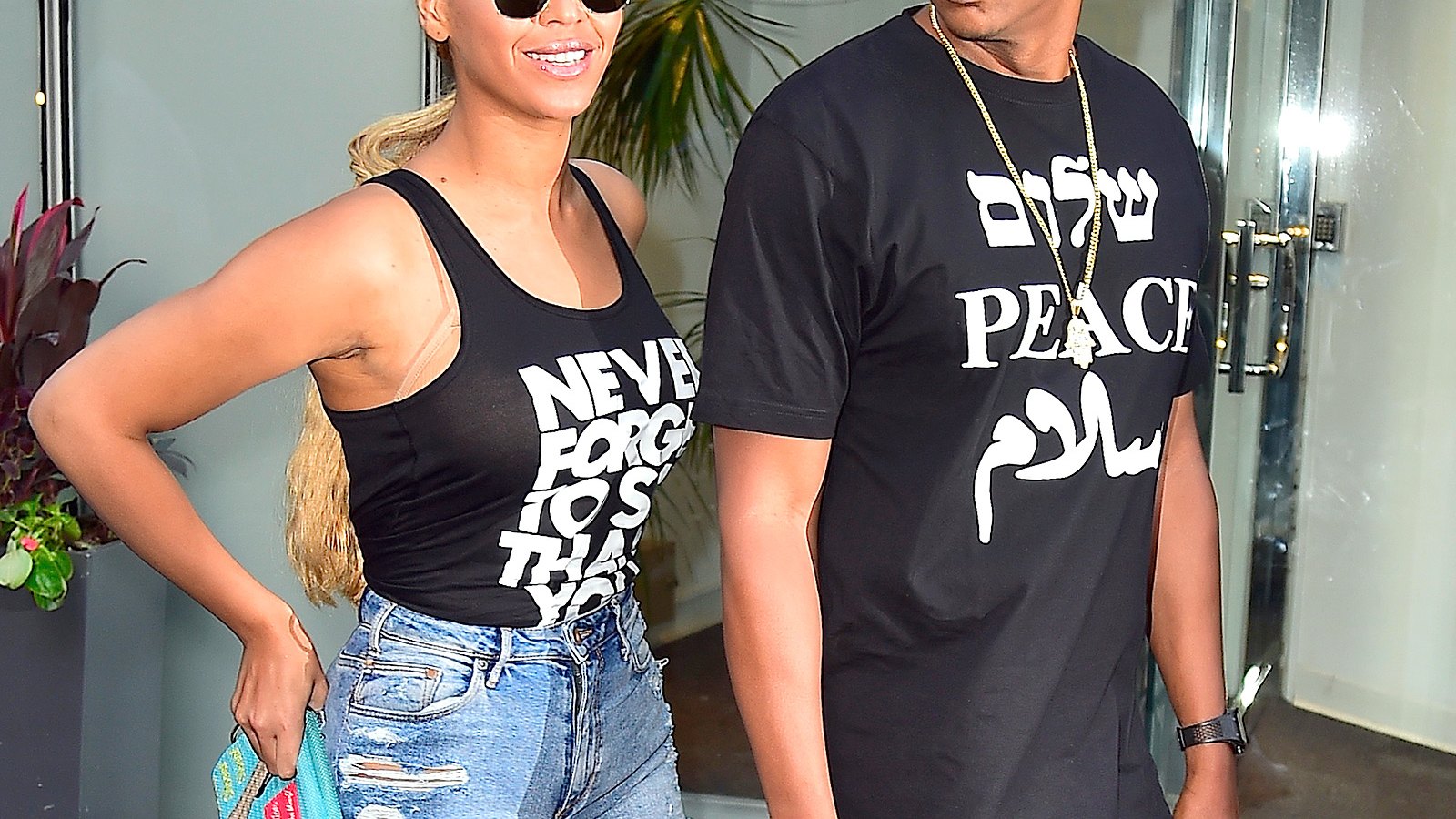 Beyonce and Jay Z are seen in Midtown on May 11, 2015 in New York City