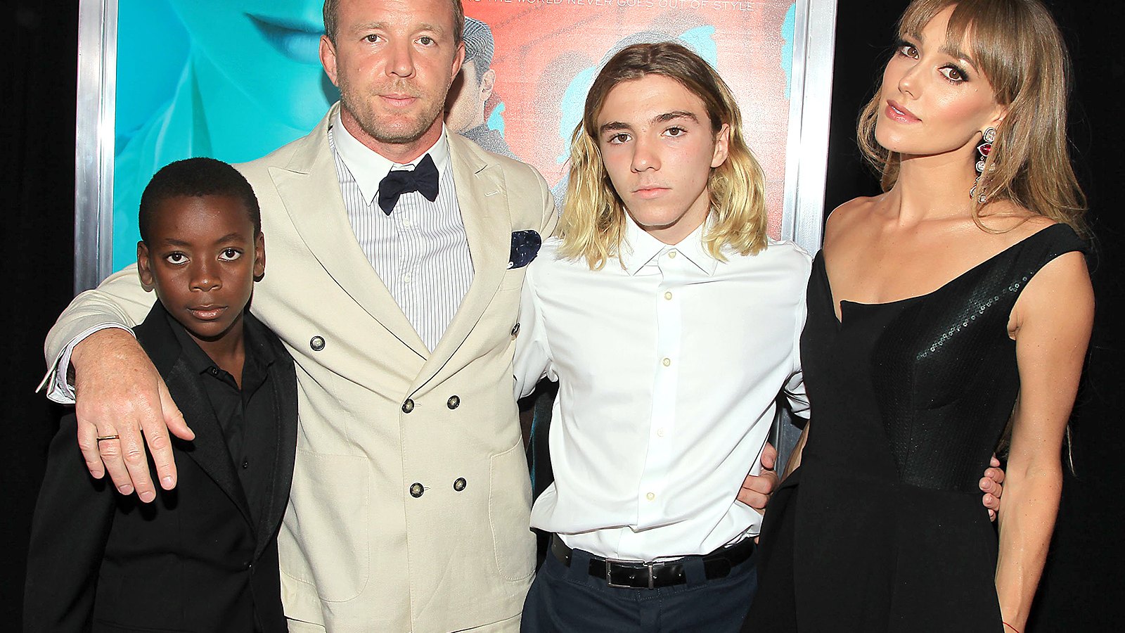 David, Guy Ritchie, Rocco and Jacqui Ainsley