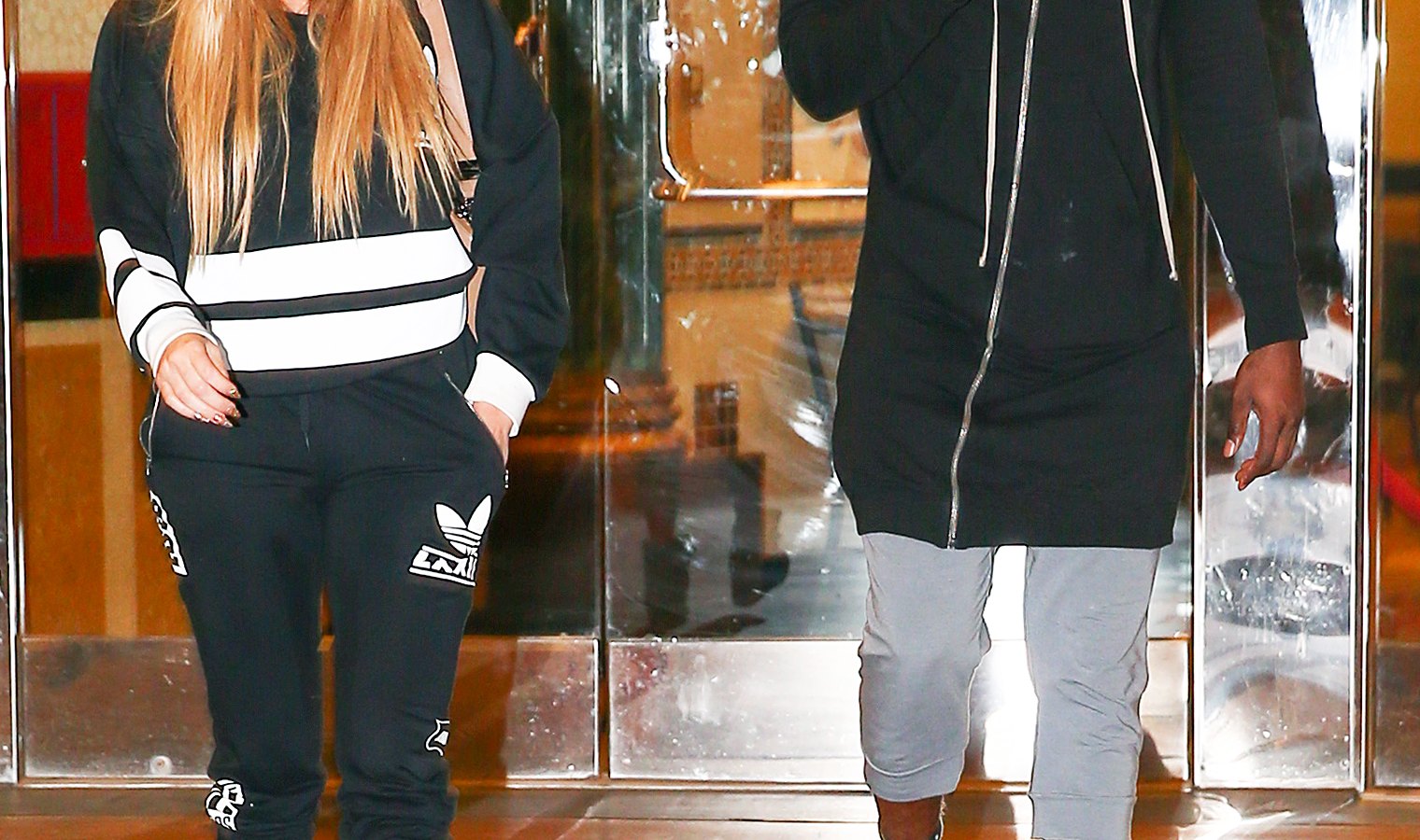 Khloe Kardashian with James Harden wearing Nikes
