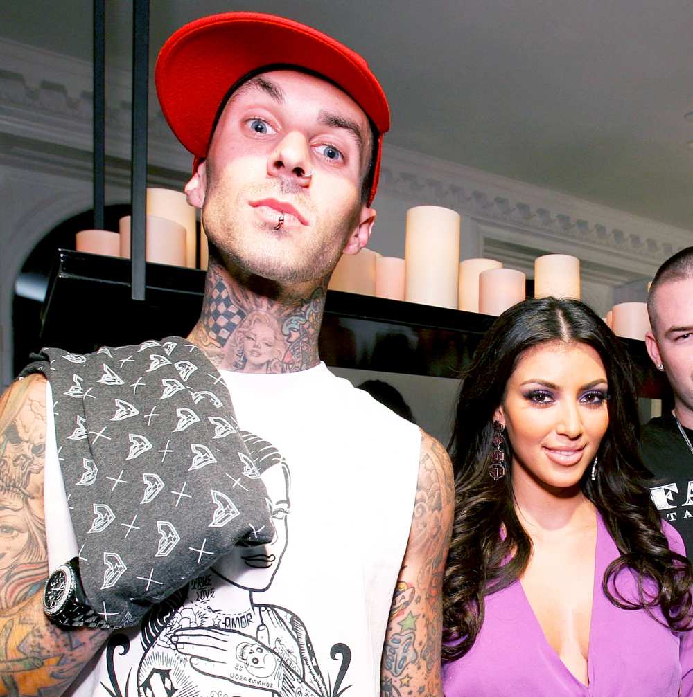 Travis Barker and Kim Kardashian