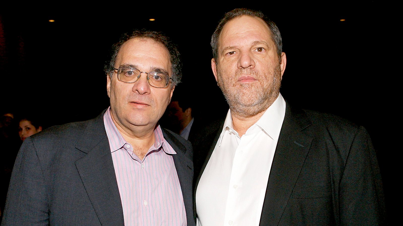 Bob Weinstein and Harvey Weinstein attends the New York premiere of Dimension Films' "The Road" at Clearview Chelsea Cinemas on November 16, 2009 in New York City.