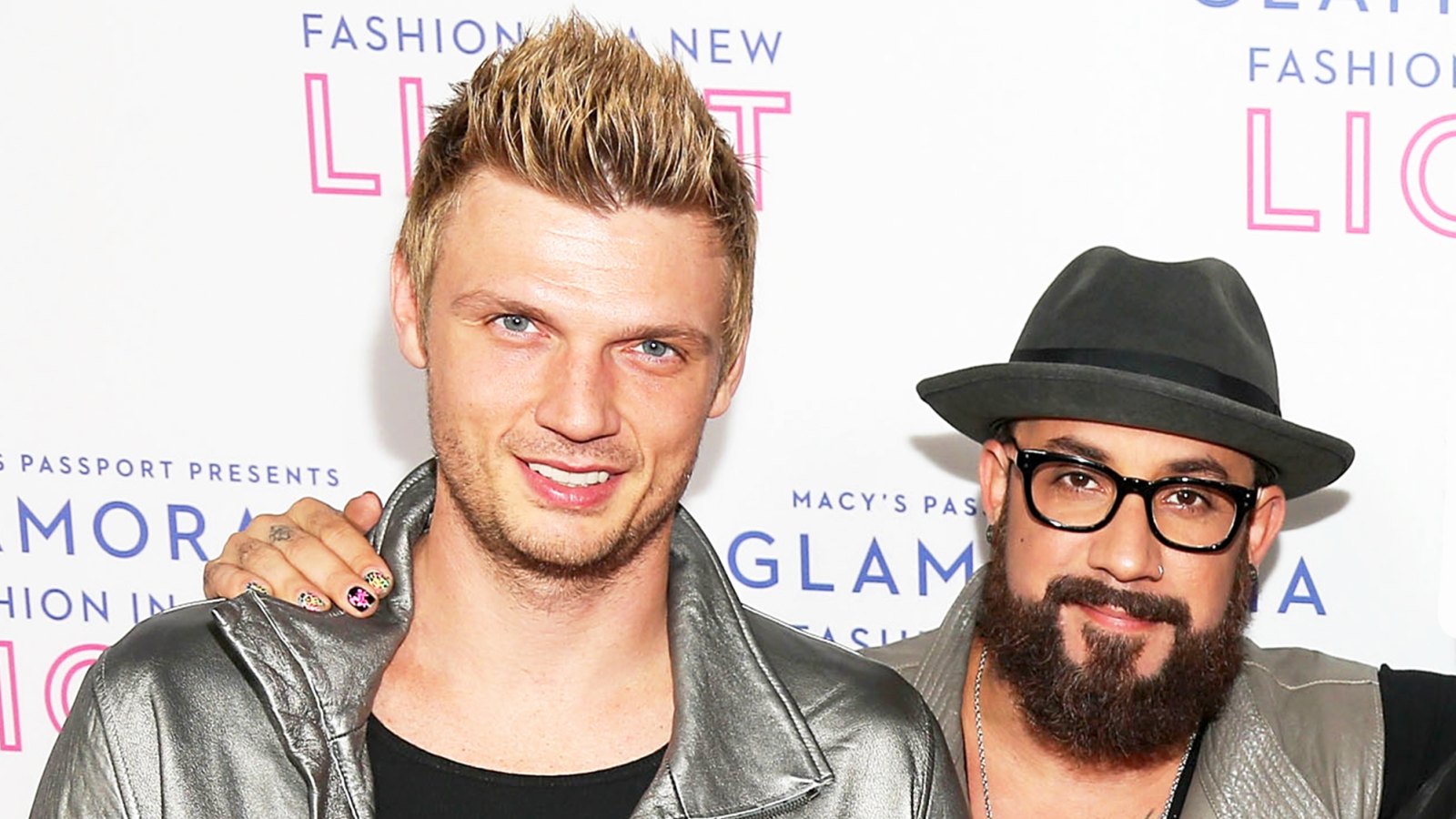 Nick Carter and AJ McLean of Backstreet Boys attend Glamorama presented by Macy's Passport at Orpheum Theatre in Los Angeles, California.