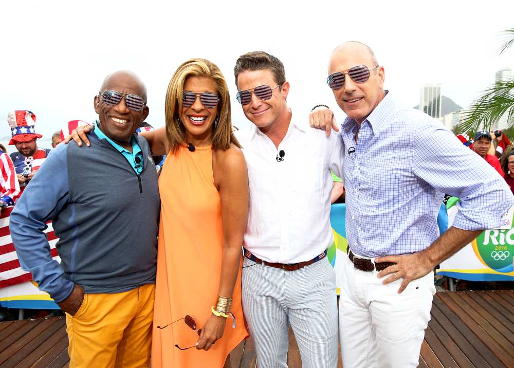 Al Roker, Hoda Kotb, Billy Bush, and Matt Lauer appear on NBC's ‘Today‘ show at the Rio Olympics in 2016.