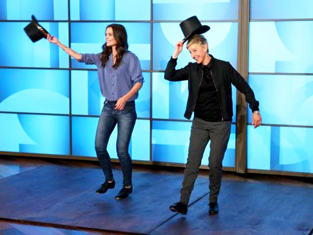 Katie Holmes and Ellen DeGeneres