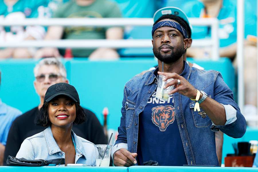 Gabrielle-Union-and-Dwyane-Wade-football