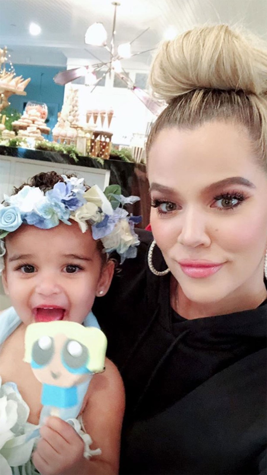 Dream Kardashian with Aunt Khloe Kardashian