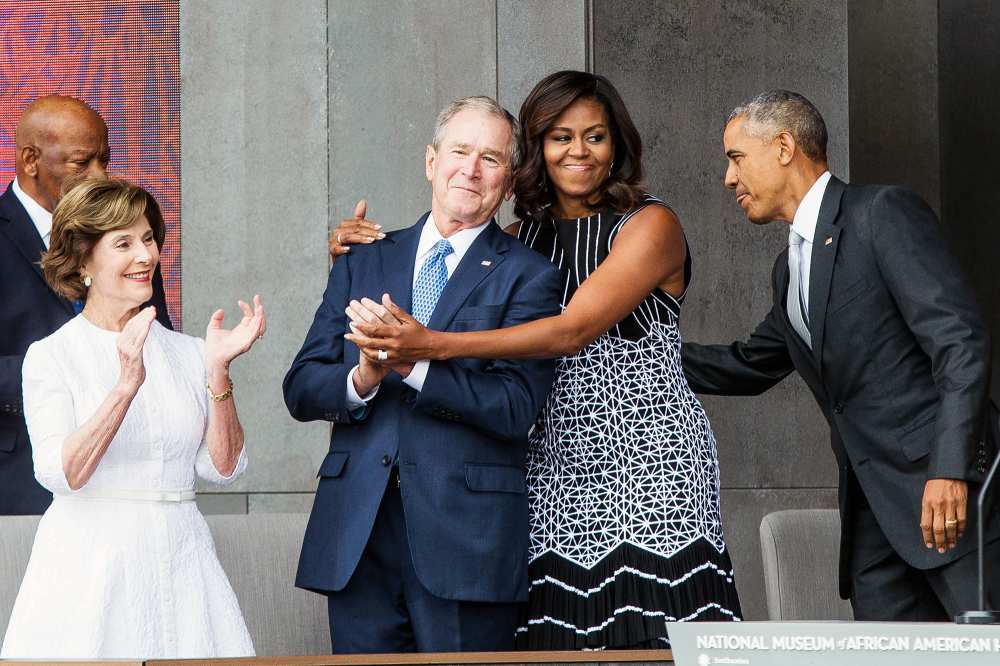 Michelle Obama George W. Bush Friendship
