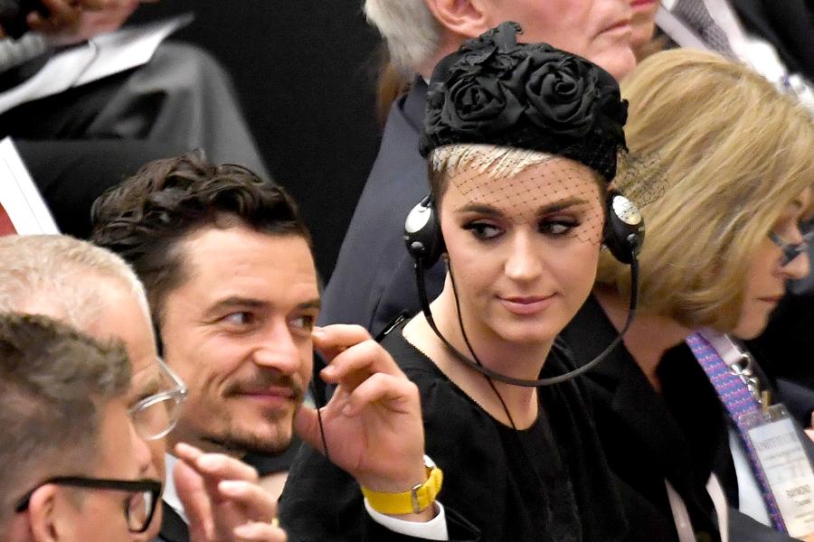 pope katy perry orlando bloom