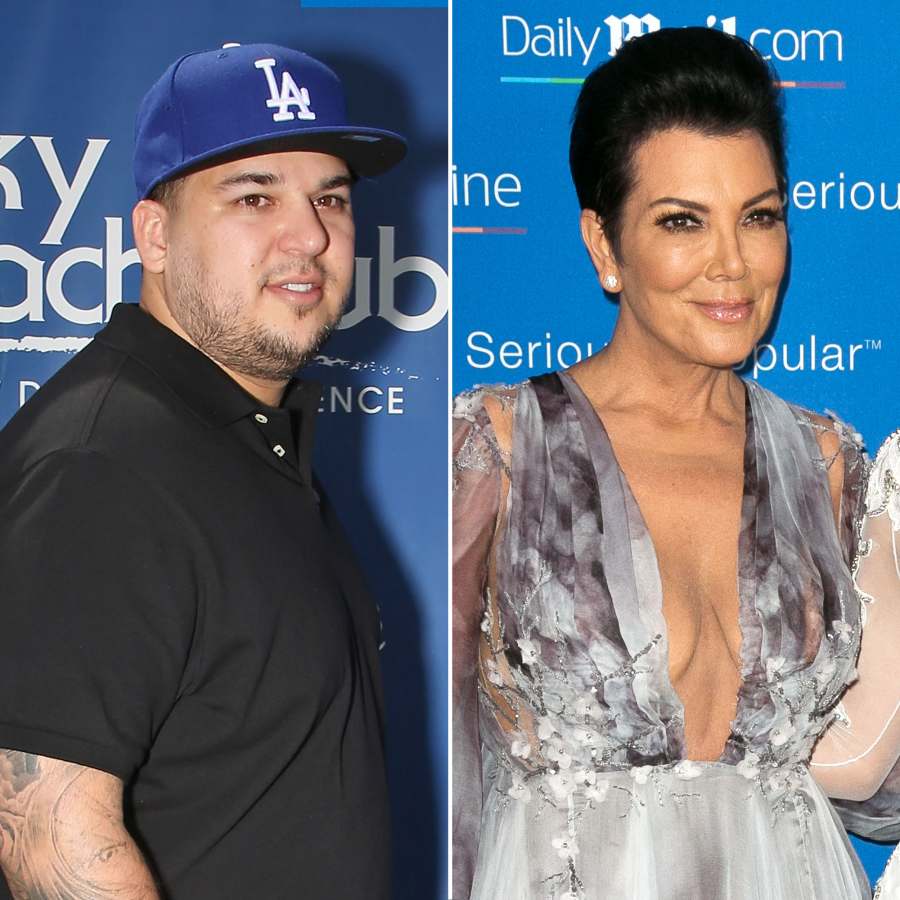 Rob Kardashian and Kris Jenner