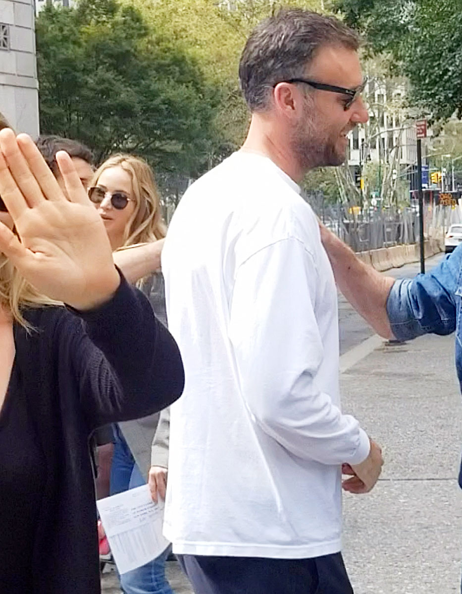 Jennifer Lawrence and Cooke Maroney Leaving the Manhattan Marriage Bureau