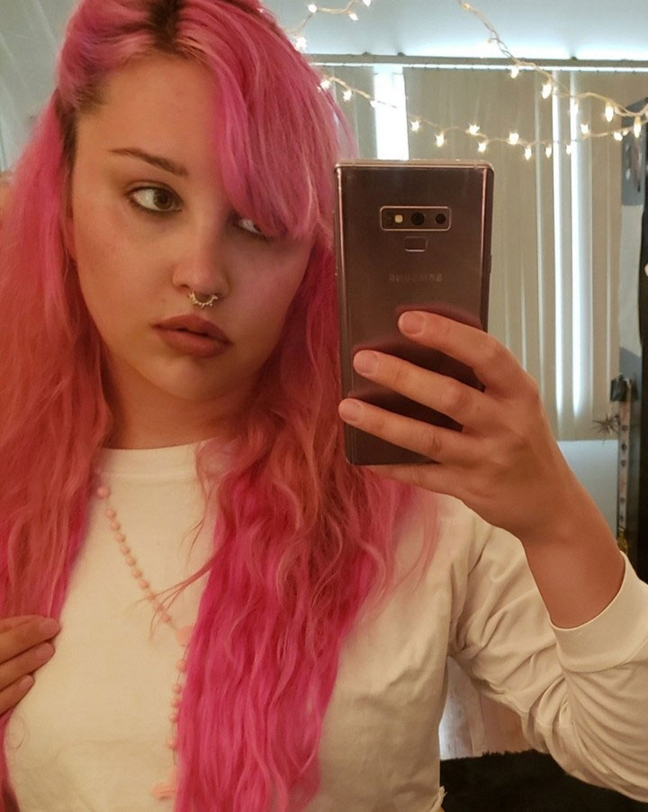 Amanda Bynes Through the Years Instagram Pink Hair