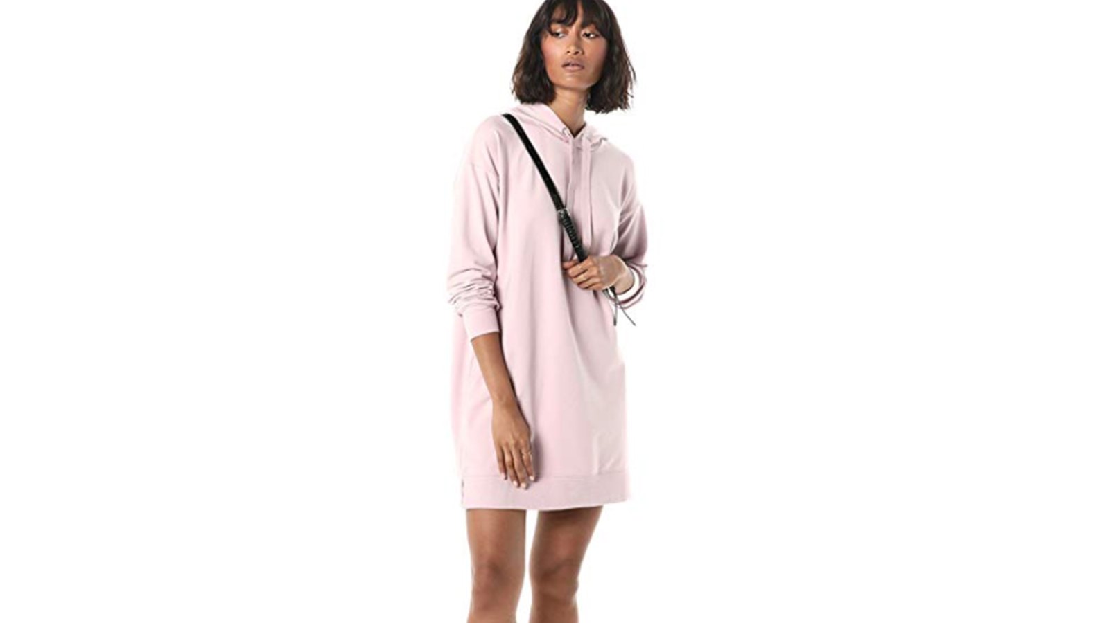 The Drop Women's Iona Long-Sleeve Hooded Mini Sweatshirt Dress