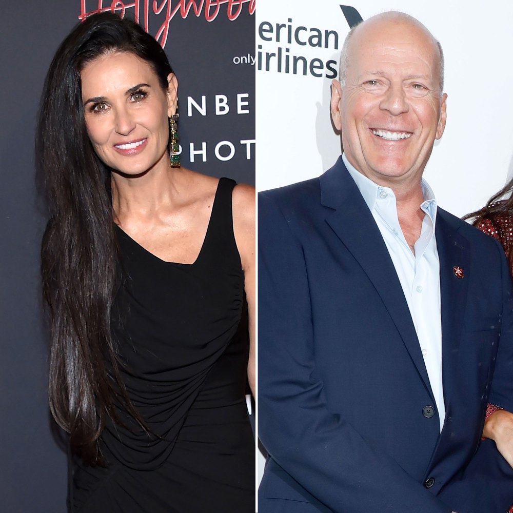 Demi Moore and Bruce Willis Have Family Paint Night With Daughters