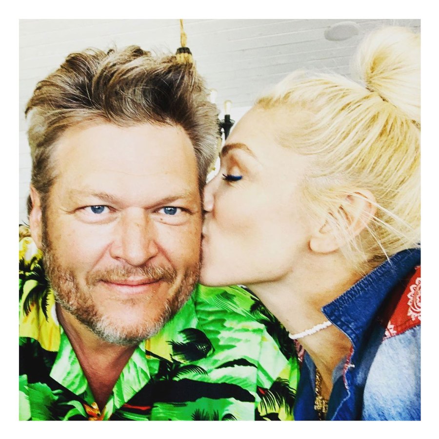 Gwen Stefani Shares Kissing Photo to Celebrate Blake Shelton Birthday