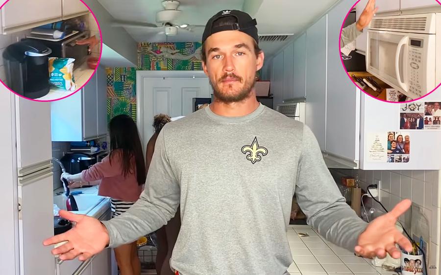 Tyler Cameron Shows Off the Kitchen He Shares With the Quarantine Crew