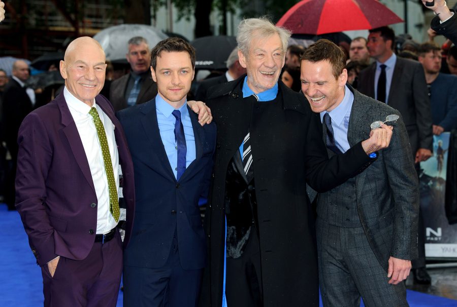 May 2014 X-Men Red Carpet James McAvoy Michael Fassbender Patrick Stewart and Ian McKellen BFF Moments