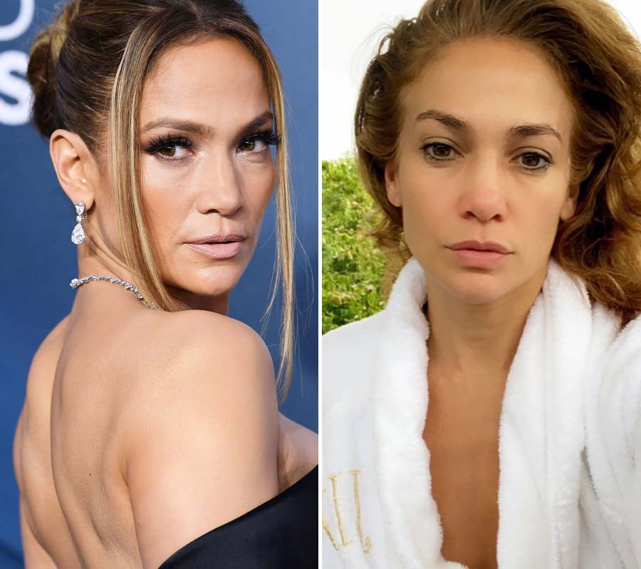 Jennifer Lopez Makeup-Free Instagram