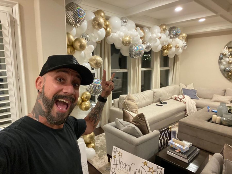 AJ McLean Wife and Daughters Surprise Him Before DWTS