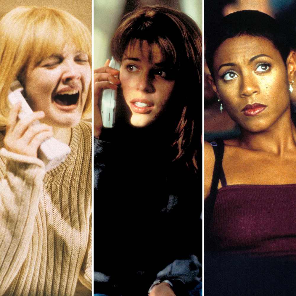 Stars in Scream Drew Barrymore Neve Campbell Jada Pinkett Smith