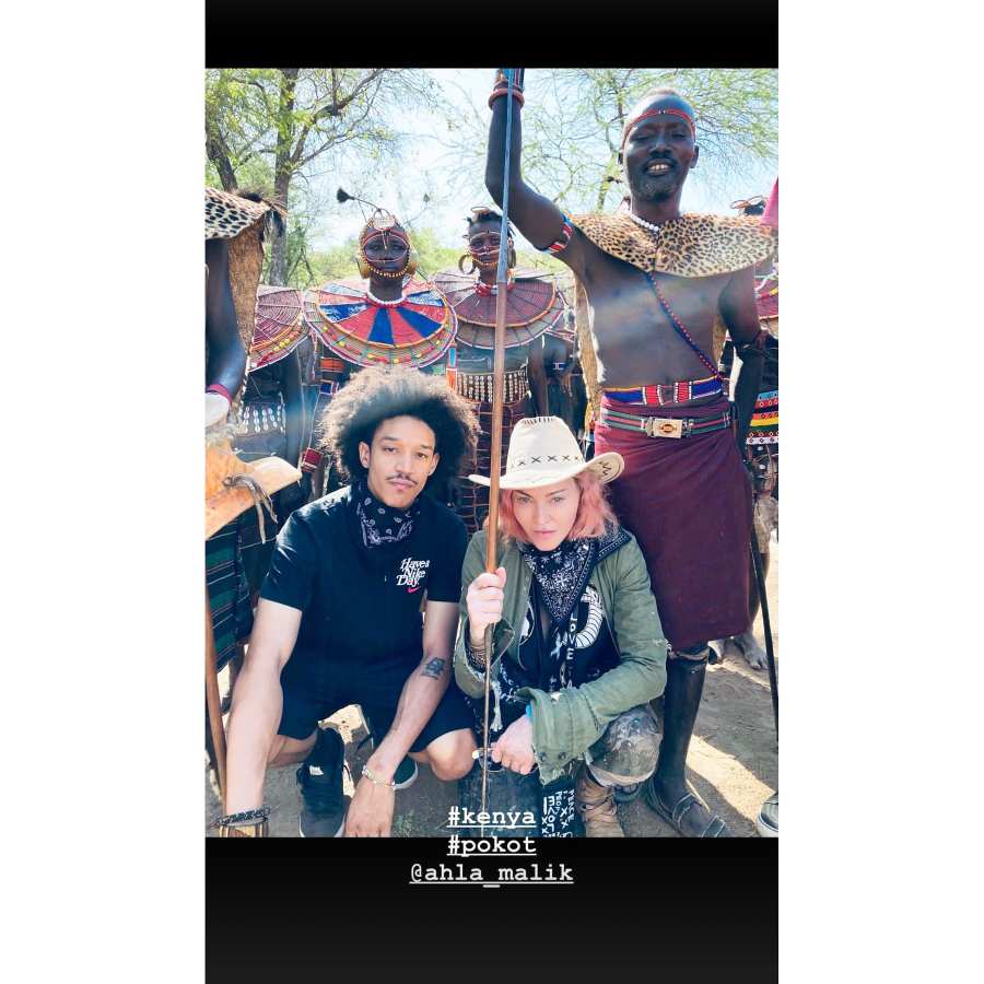 Madonna Enjoys a Special Trip to Kenya With Boyfriend Ahlamalik Williams and Kids