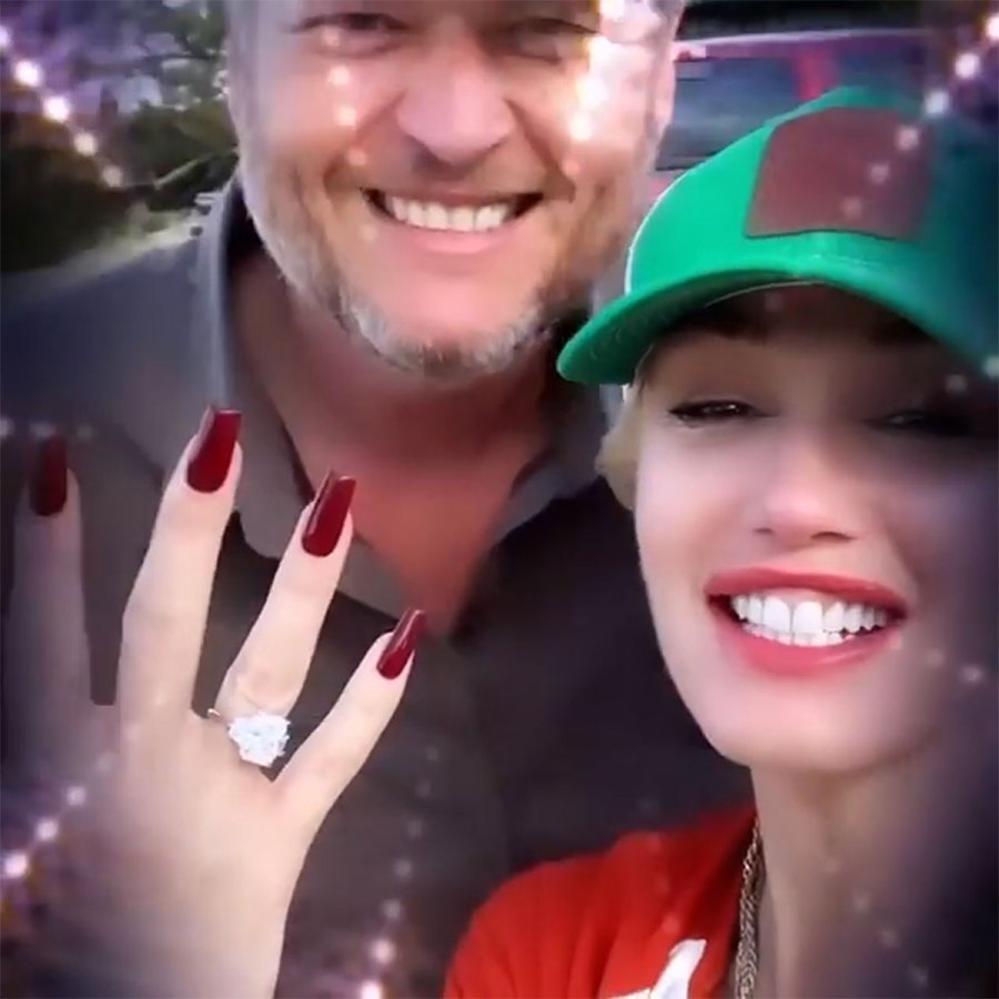 Gwen Stefani Celebrates 1 Year Anniversary of Blake Shelton Engagement