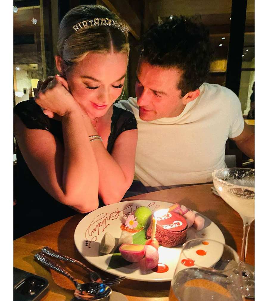 Katy Perry and Orlando Bloom Birthday