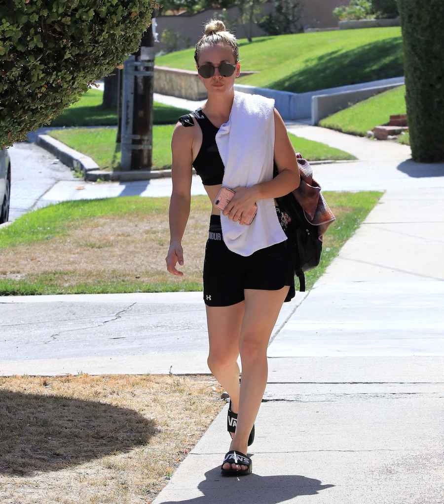 Kaley Cuoco Celebrity Workout Buddies