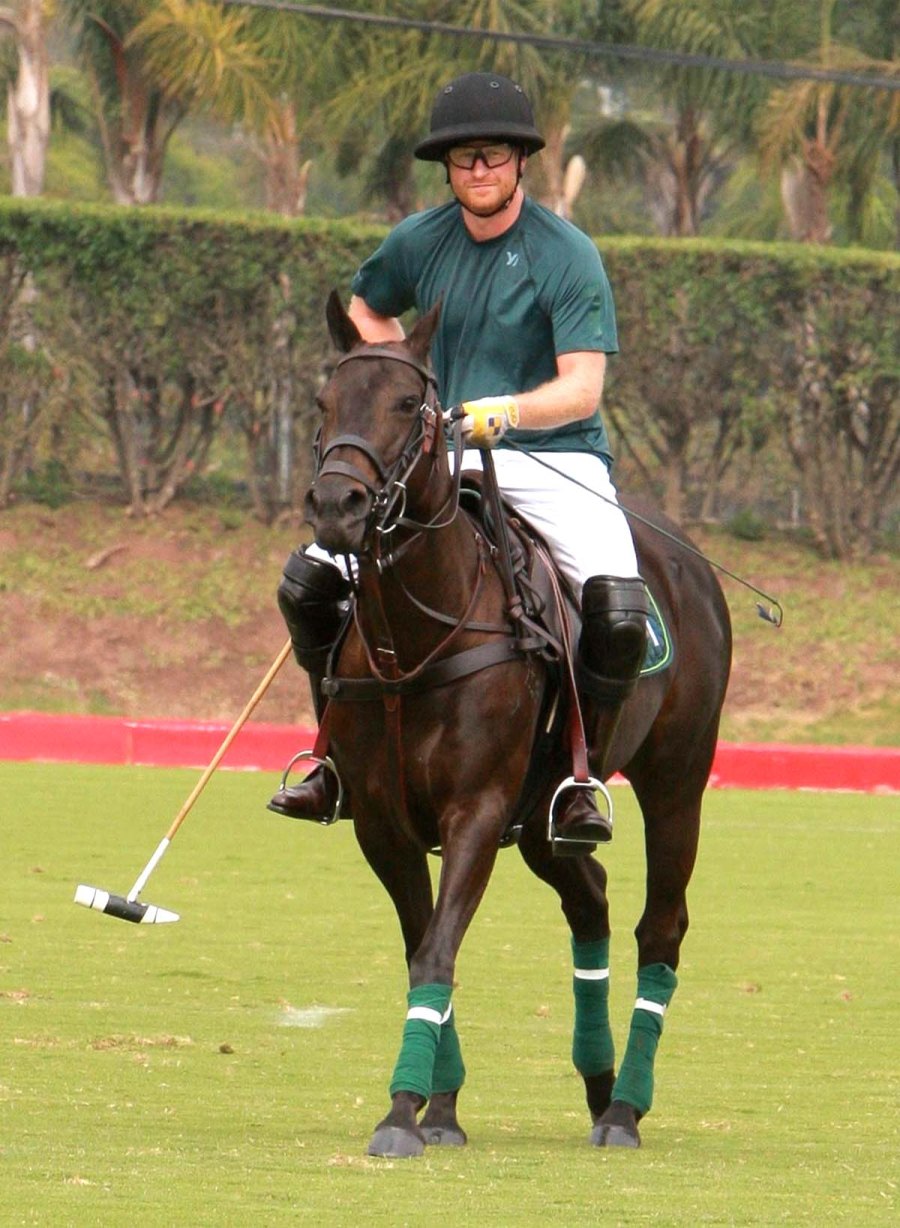 Yikes Prince Harry Falls Off His Horse During Polo Match Pics