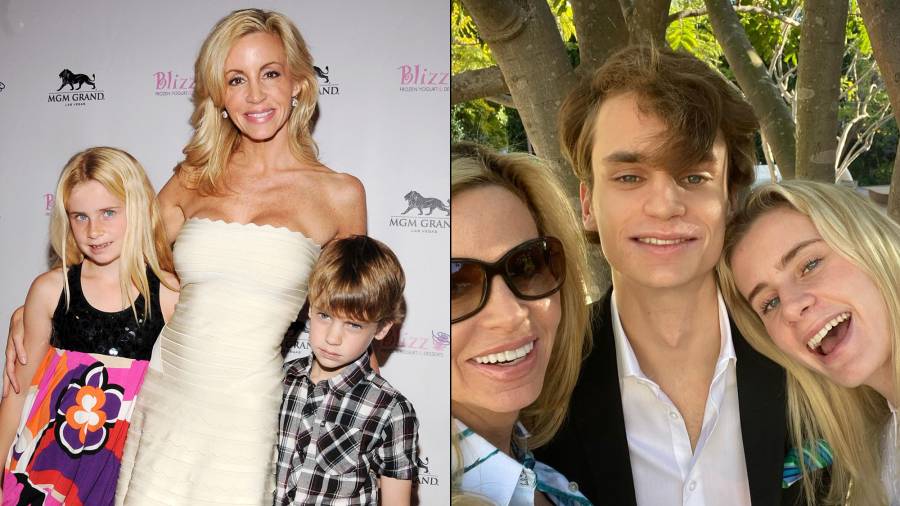 Camille Grammer Real Housewives Kids Then and Now