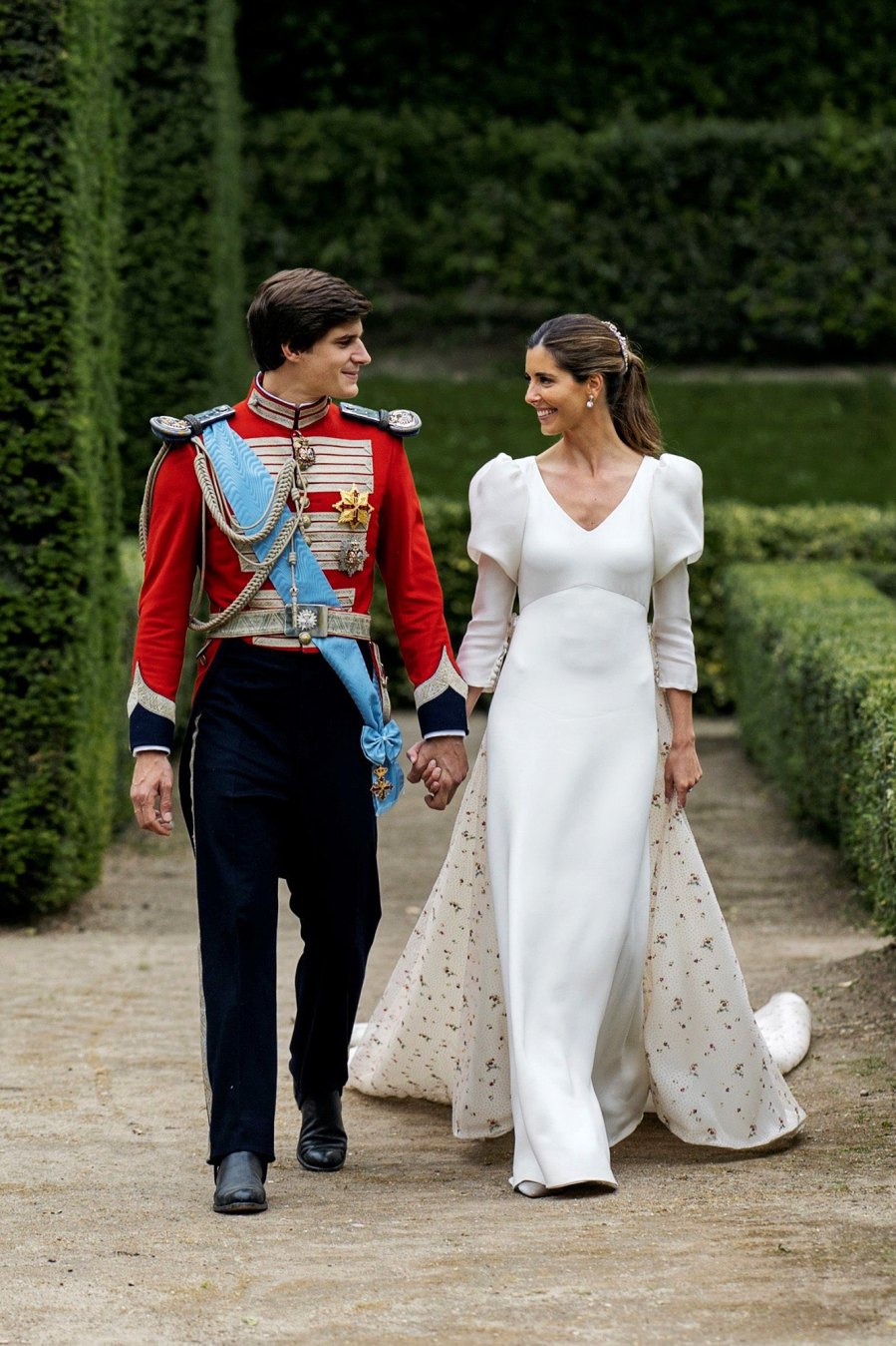 Wedding ceremony of Carlos Fitz-James Stuart, Duke of Alba's youngest, Madrid, Spain - 22 May 2021