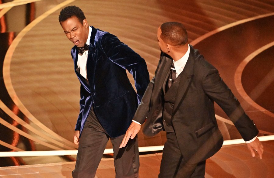 Oscar Hosts' Best and Worst Moments Ever- 90 Years of Laughs and Gaffes Chris Rock - 610 94th Annual Academy Awards, Show, Los Angeles, USA - 27 Mar 2022 Will Smith appears to strike Chris Rock