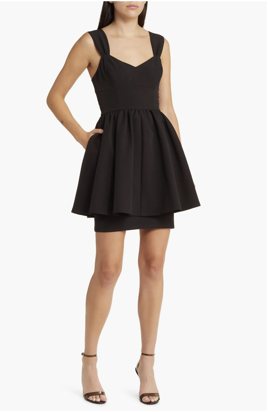 Chelsea28 Flirt Peplum Minidress