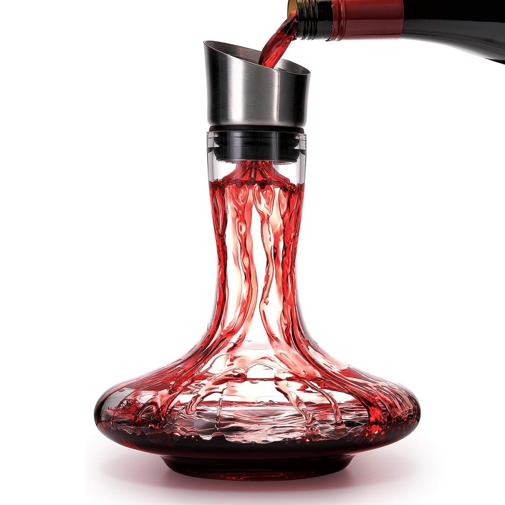JustStart Wine Decanter With Built-in Aerator
