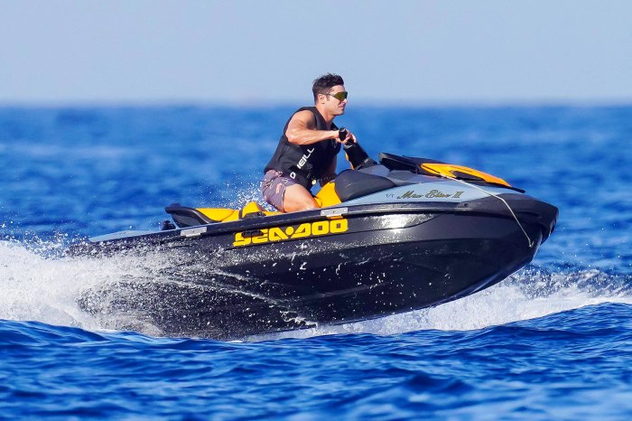 Zac Efron Shows Off Toned Muscles During Rare Public Appearance on Luxury Yacht 3