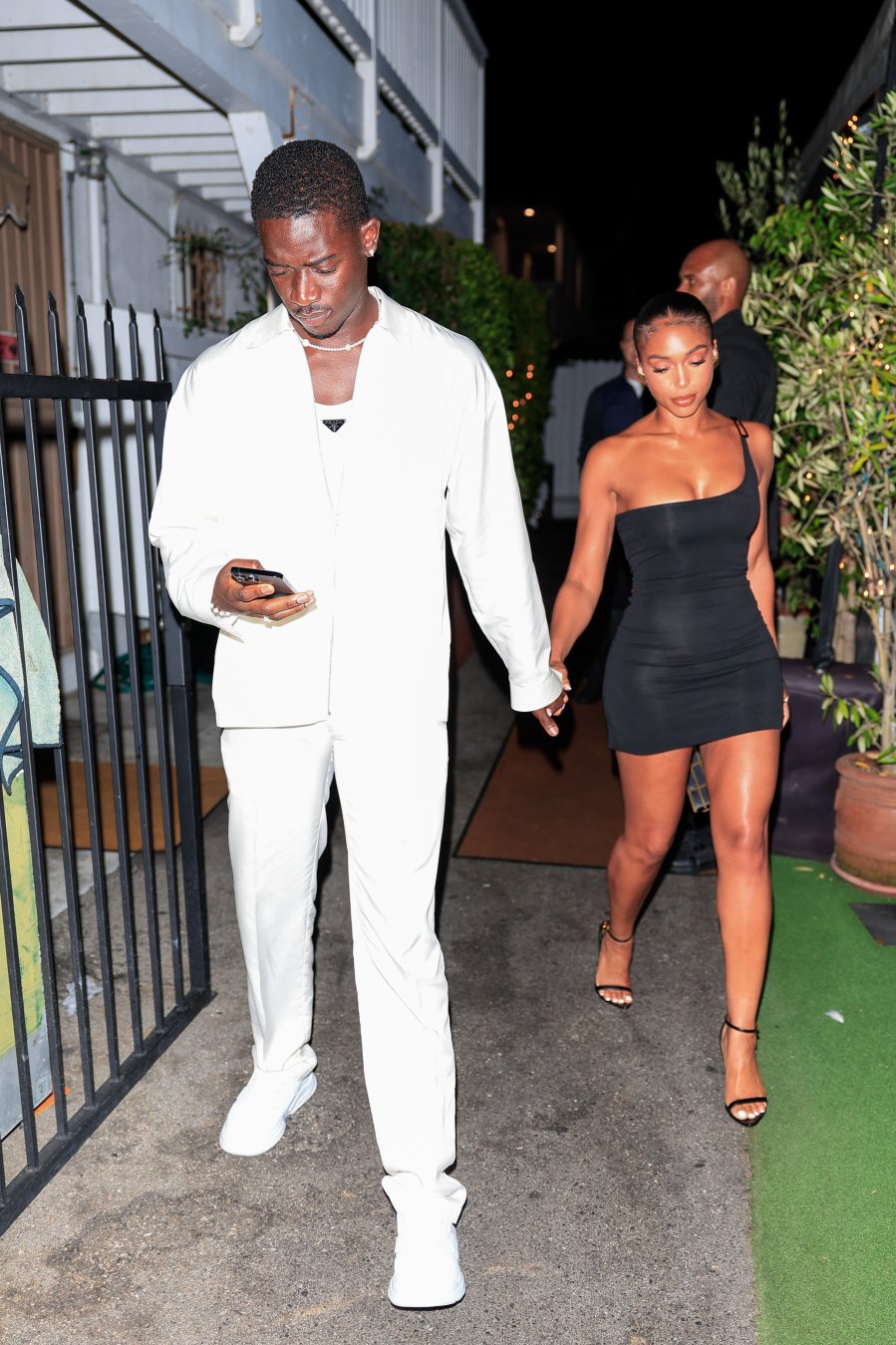 Film basic particular person Sightings In Los Angeles - August 15, 2023, Lori Harvey and Damson Idris